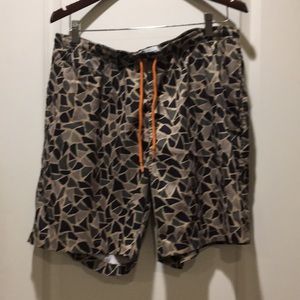 Trunks Surf & Swim Co. mens elastic drawstring bathing suit/swim trunks size XXL